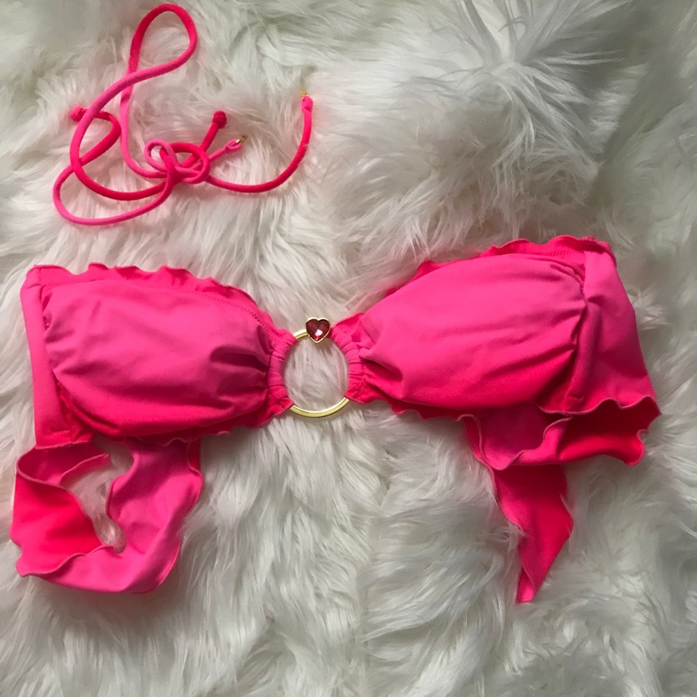 Pink Victoria Secret Heart Bikini 👙